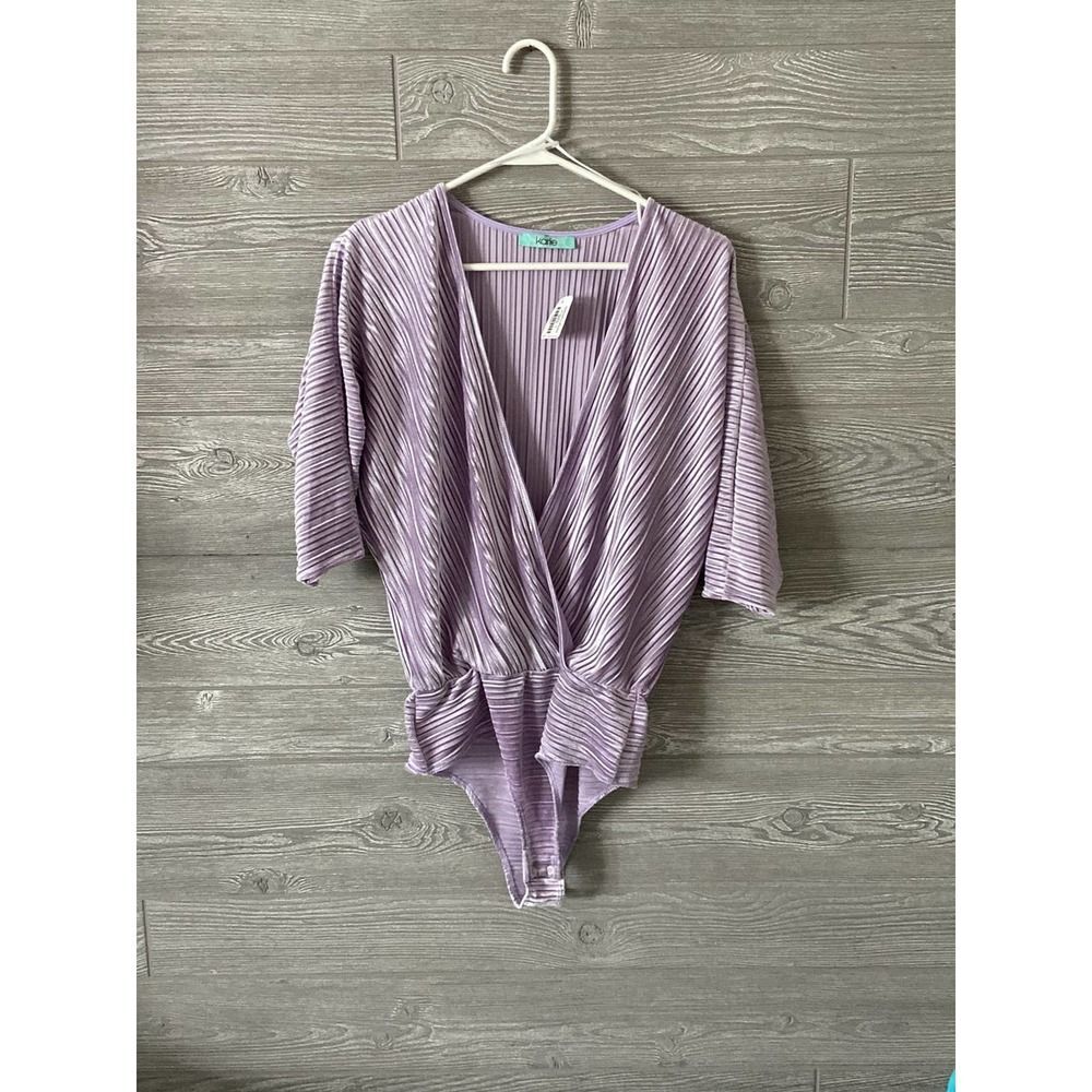 Purple bodysuit, Karlie peacock plume BNWT